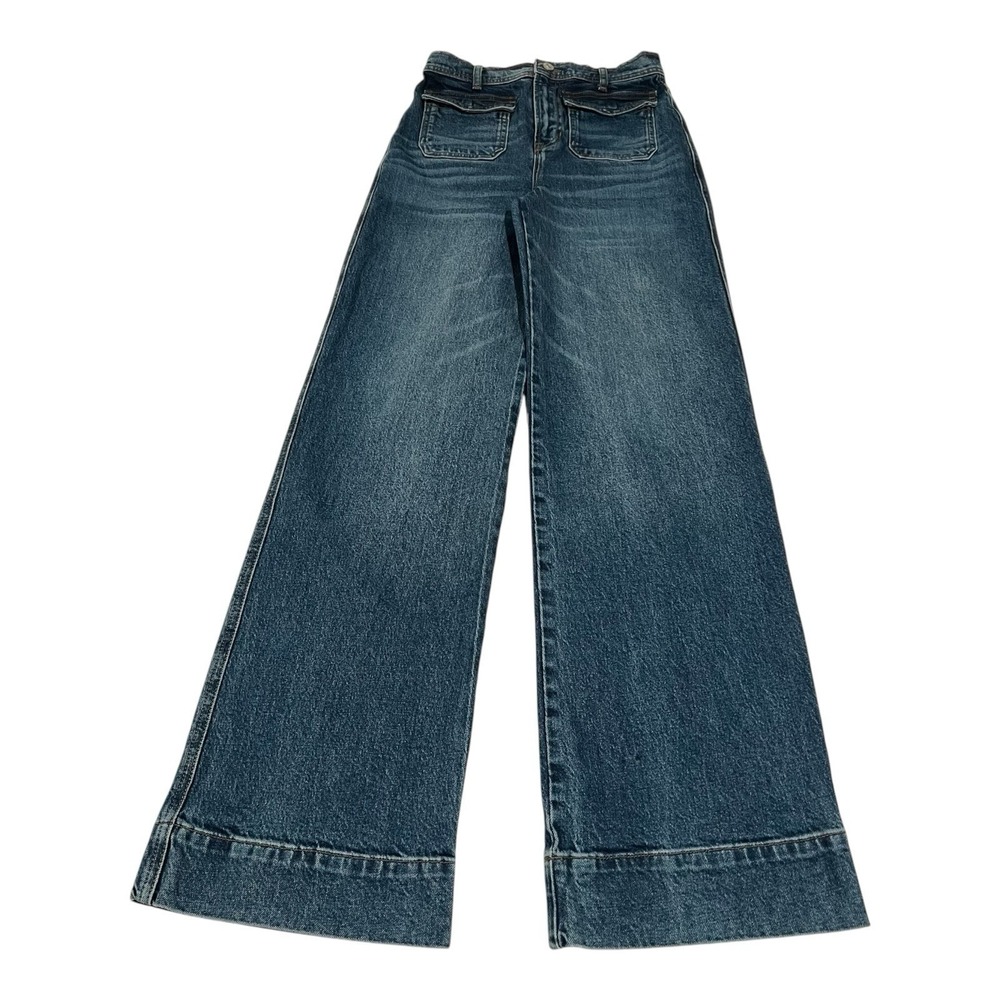 REFORMATION Women's Layla High Rise‎ Wide-Leg Trousers Jeans Size 25  ECU